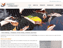 Tablet Screenshot of pond-netting.com